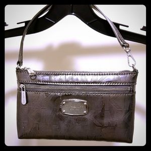 Michael Kors Silver Metallic Wristlet